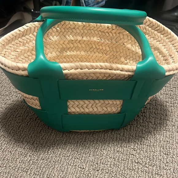 DEMELLIER RAFFIA SANTORINI TOTE BAG - Picture 9 of 11